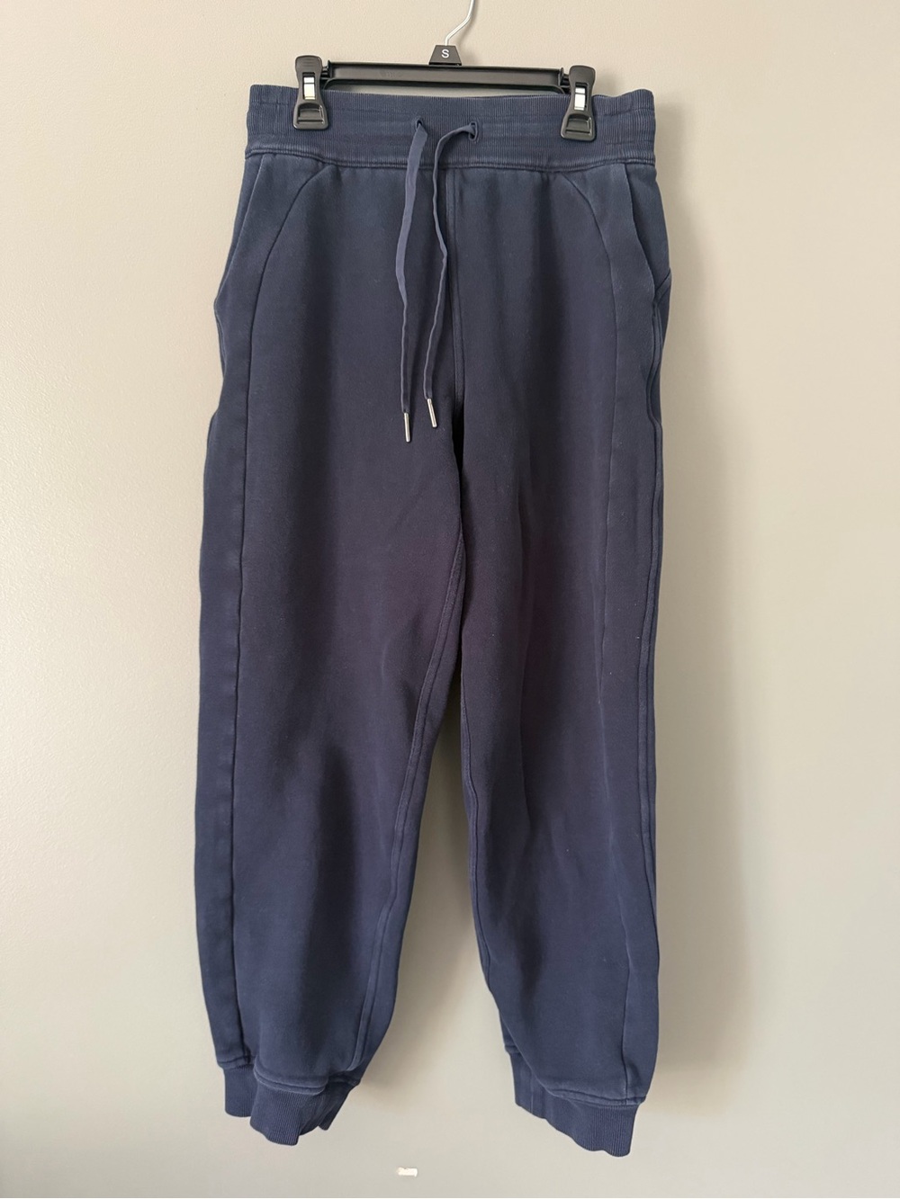 Lululemon Scuba High Rise Relaxed Cotton Terry Jogger Navy Blue Women’s 4 W5CV9S